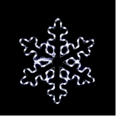 SNOWFLAKE 96 LED ΣΧΕΔΙΟ ΨΥΧΡΟ ΛΕΥΚΟ ΜΗΧΑΝΙΣΜΟΣ FLASH IP44 56cm ΣΥΝ 1.5m  | Aca | XSNOWBLEDW56